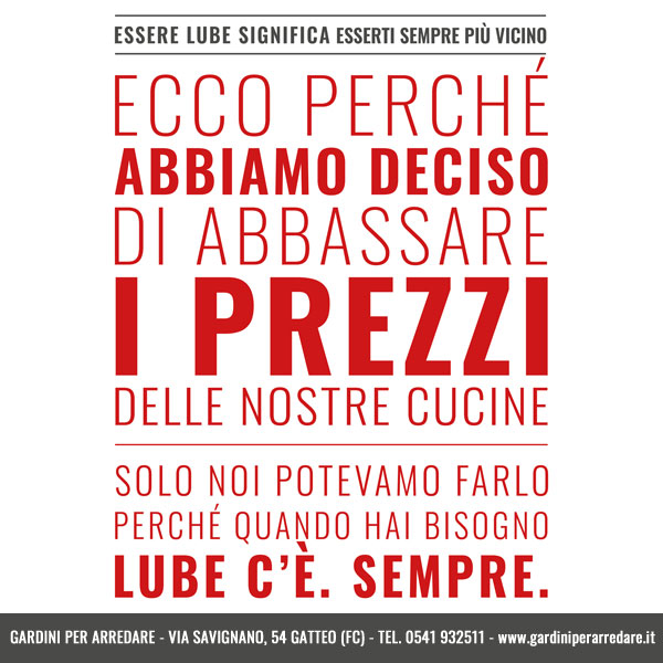 [GxA] Lube abbassa i prezzi