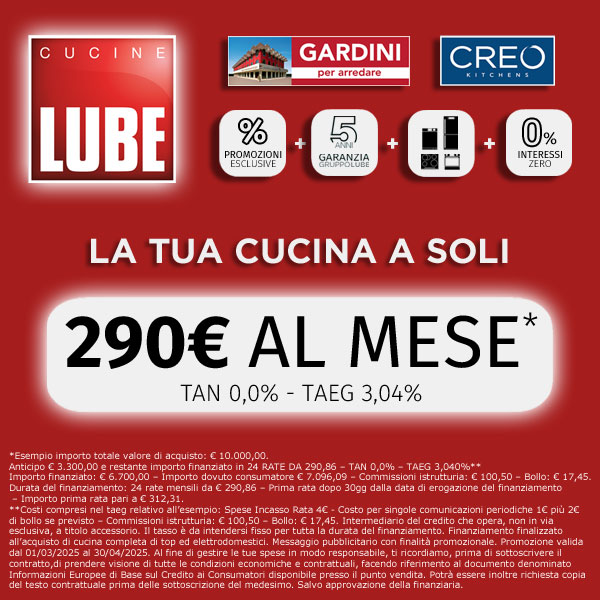 GXA 290 al mese